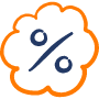 streamline icon discount percent bubble